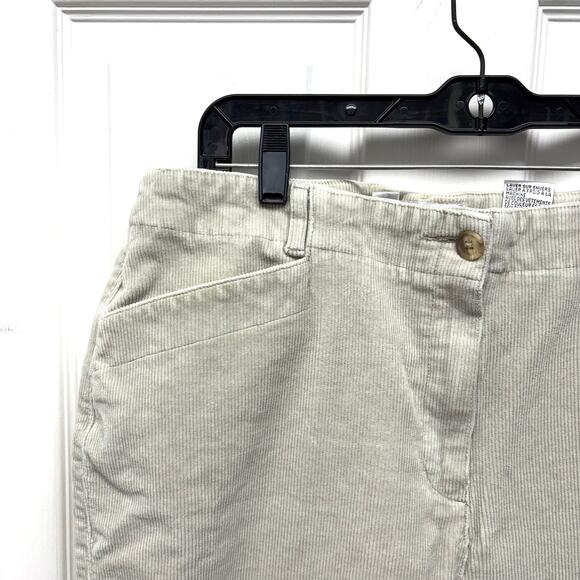 Vintage Talbots Corduroys, Off White, Gauchos, Wide Leg Cropped, Size 16 - Picture 3 of 5